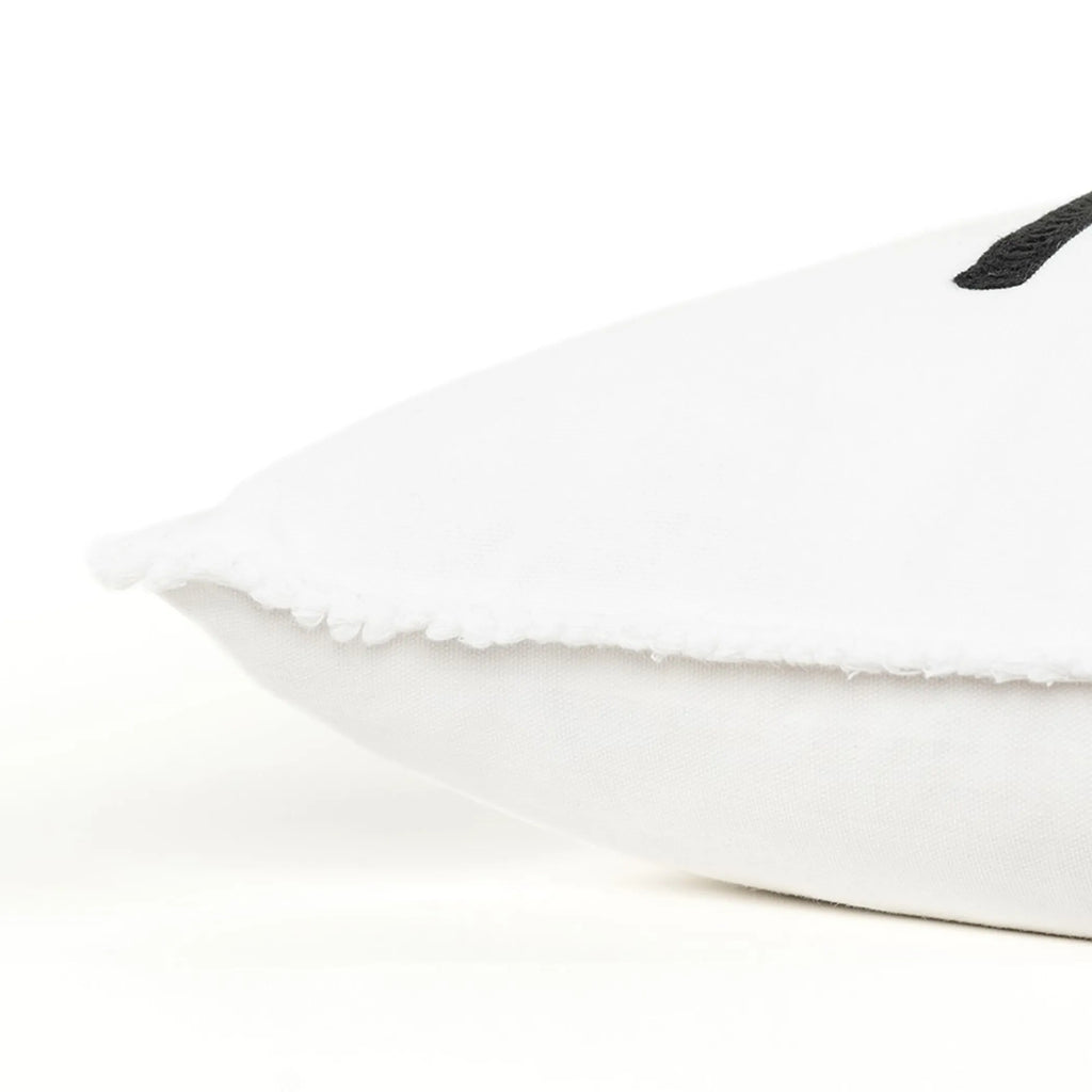 Black and White Live Love Meow Throw Pillow