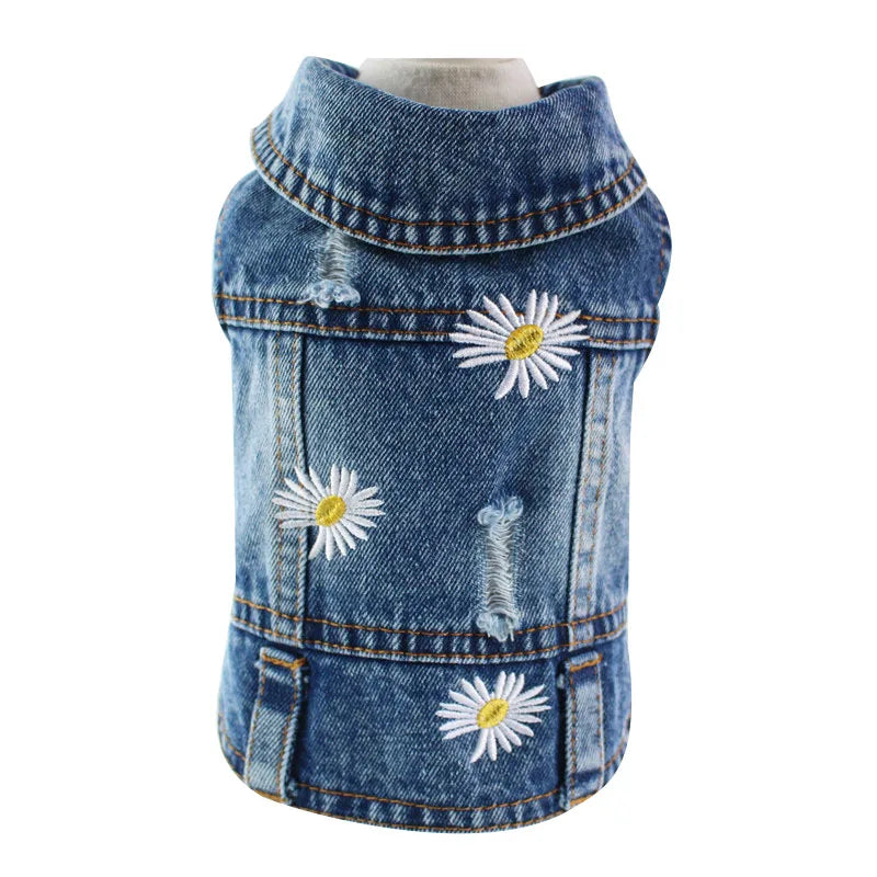 Denim Dog Clothes Cowboy Pet Dog Coat Puppy Clothing