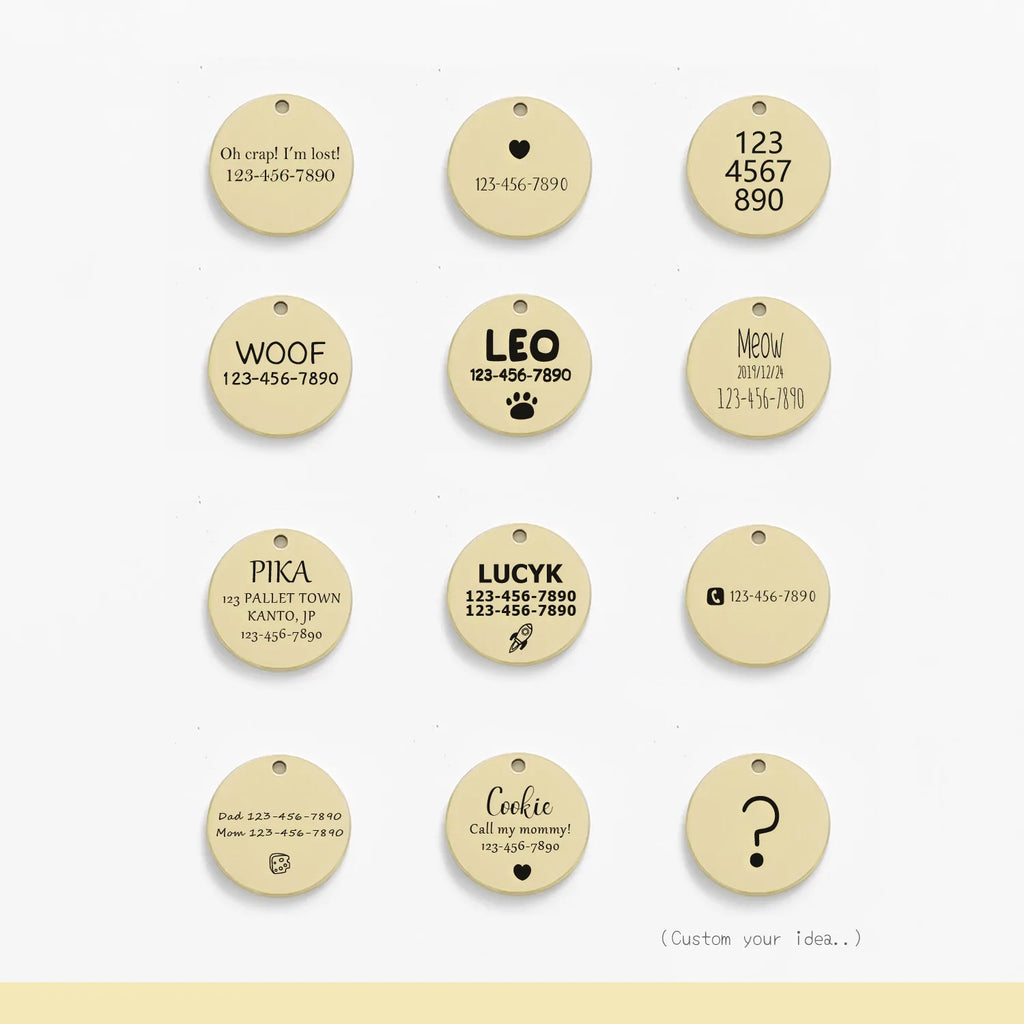 Personalized Cat Dog ID Tag