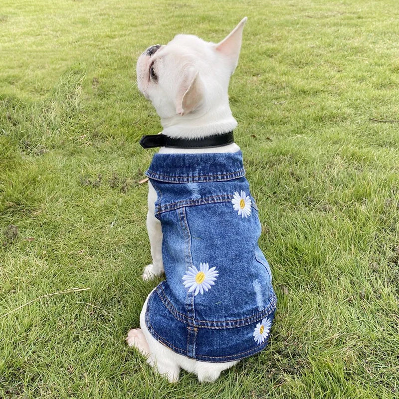 Denim Dog Clothes Cowboy Pet Dog Coat Puppy Clothing
