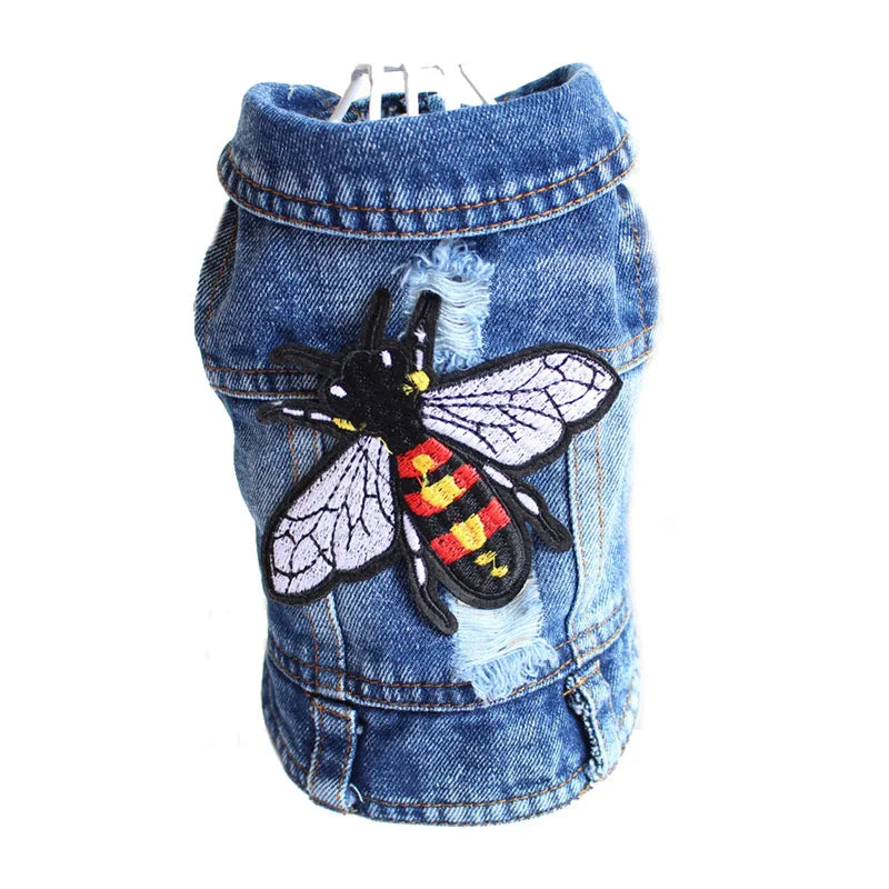 Denim Dog Clothes Cowboy Pet Dog Coat Puppy Clothing