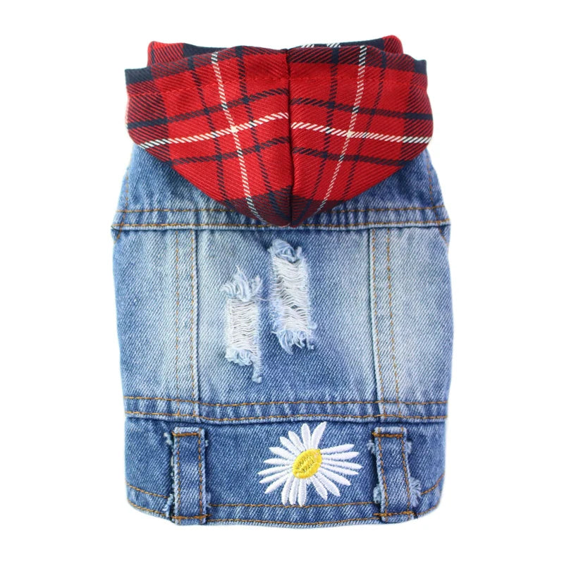 Denim Dog Clothes Cowboy Pet Dog Coat Puppy Clothing