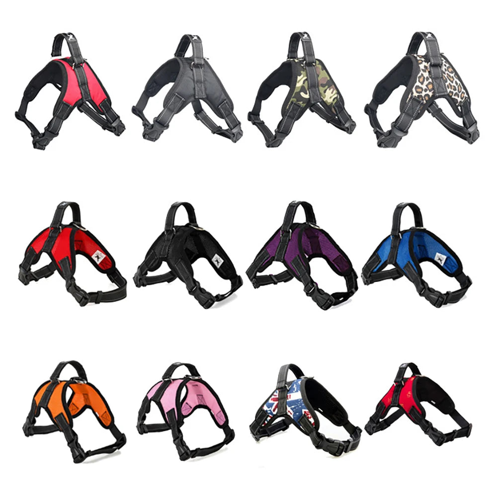 Reflective Soft Adjustable Dog Harness for Medium Dogs