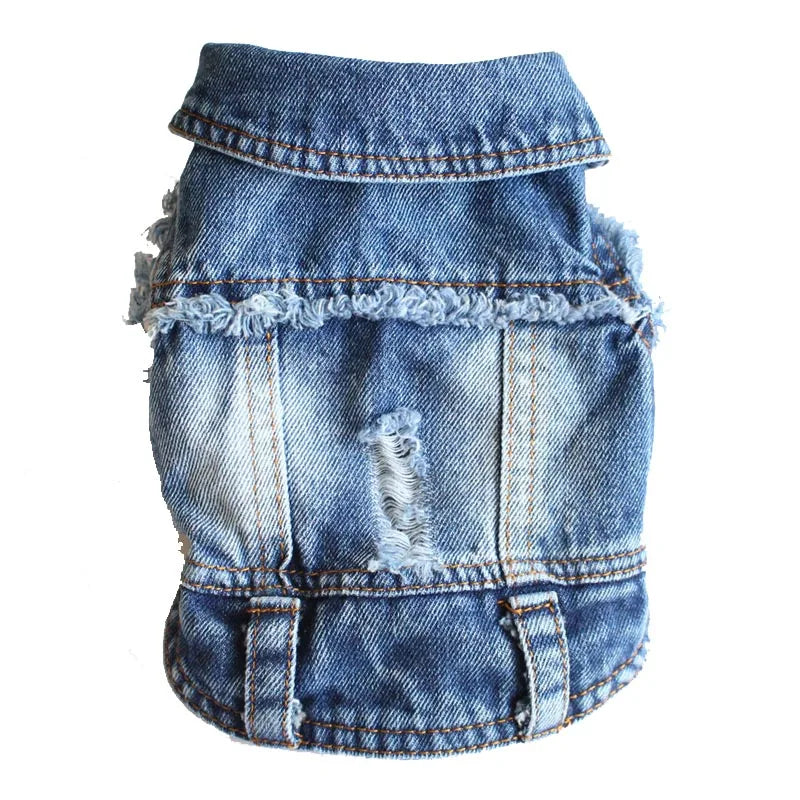 Denim Dog Clothes Cowboy Pet Dog Coat Puppy Clothing