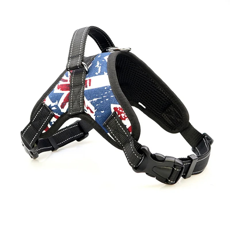 Reflective Soft Adjustable Dog Harness for Medium Dogs