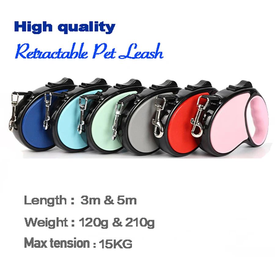 Automatic Retractable Dog Leash for Small & Medium Dogs