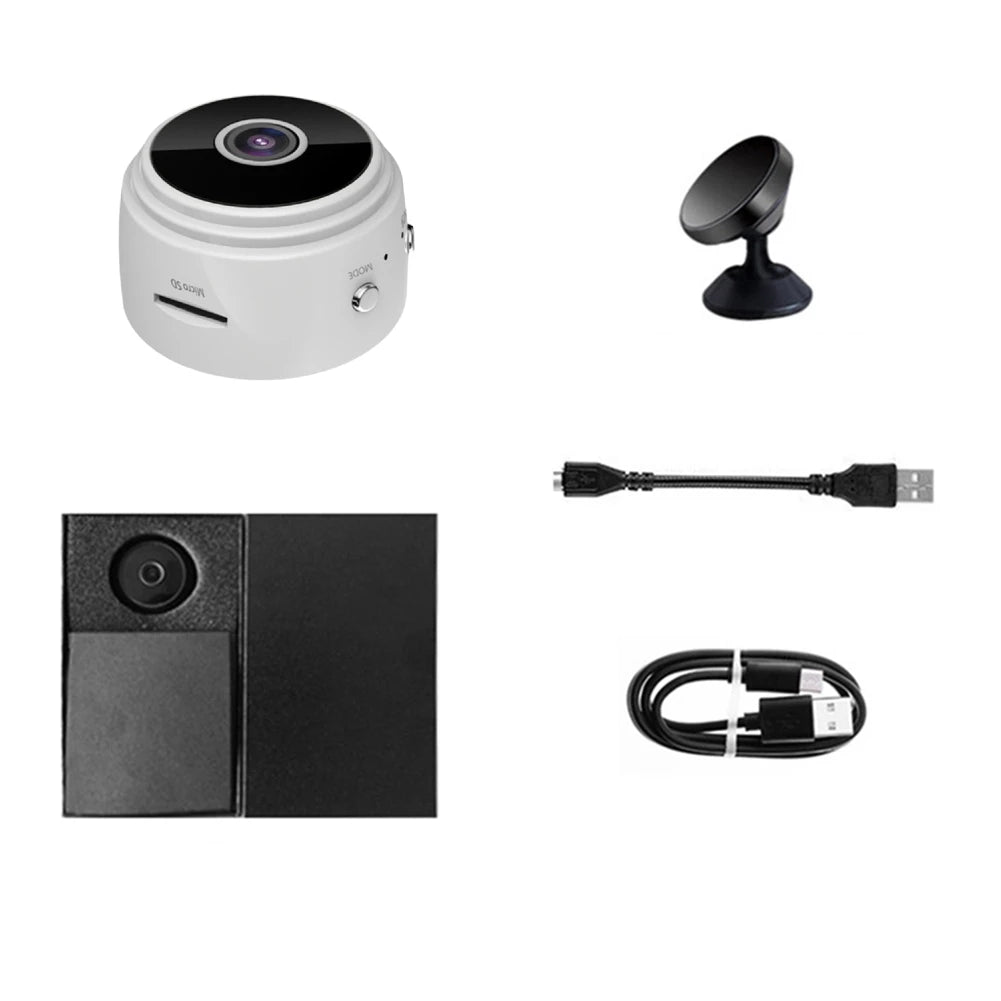Wireless HD 1080P Camera with Two-Way Audio, Night Vision, and Video Recording