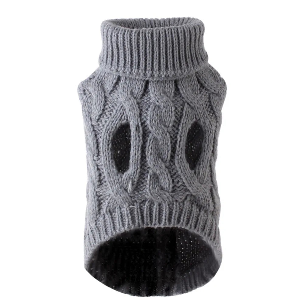 Small Dog Sweater, Autumn/Winter Knitted Warm Pet Clothes