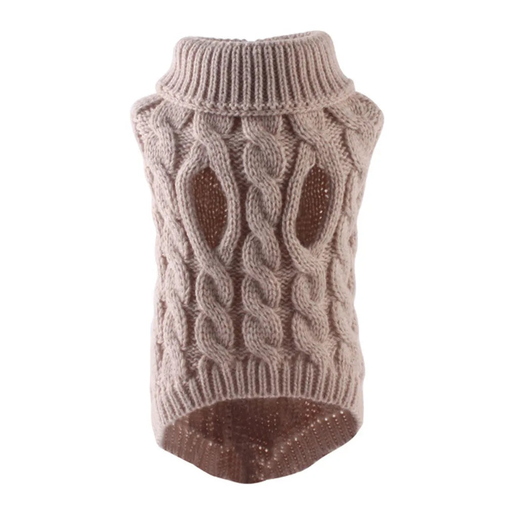 Small Dog Sweater, Autumn/Winter Knitted Warm Pet Clothes