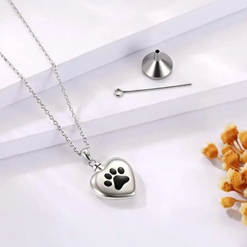 Elegant Pet Ashes Memorial Necklace