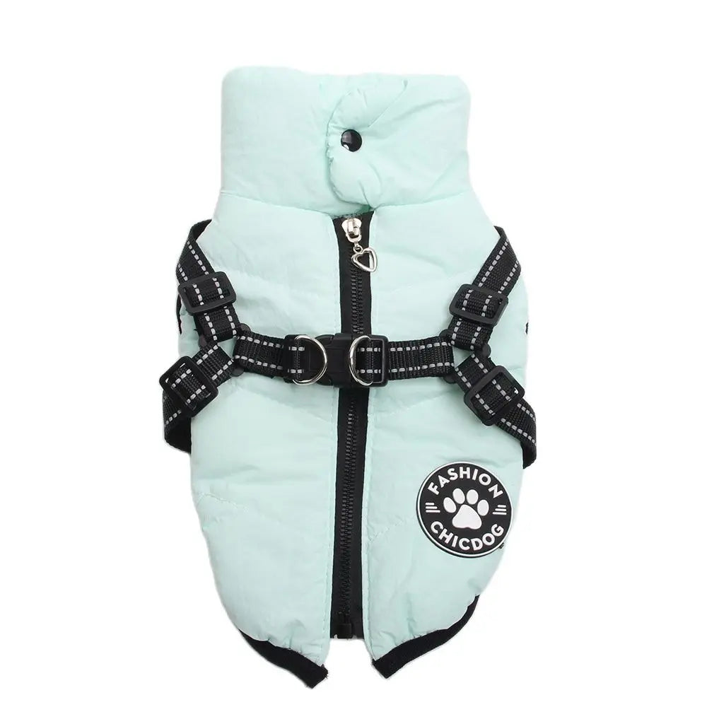 Dog & Cat Zipper Hoodie Vest, Warm Pet Clothes, 4 Colors