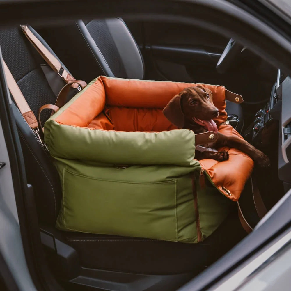 Luxury Faux Leather Pet Car Booster Seat – Dog & Cat