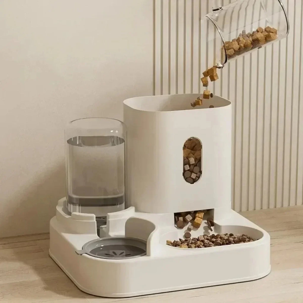 Automatic Pet Feeder with Water Fountain – Large Capacity Food & Water Dispenser for Cats & Dogs