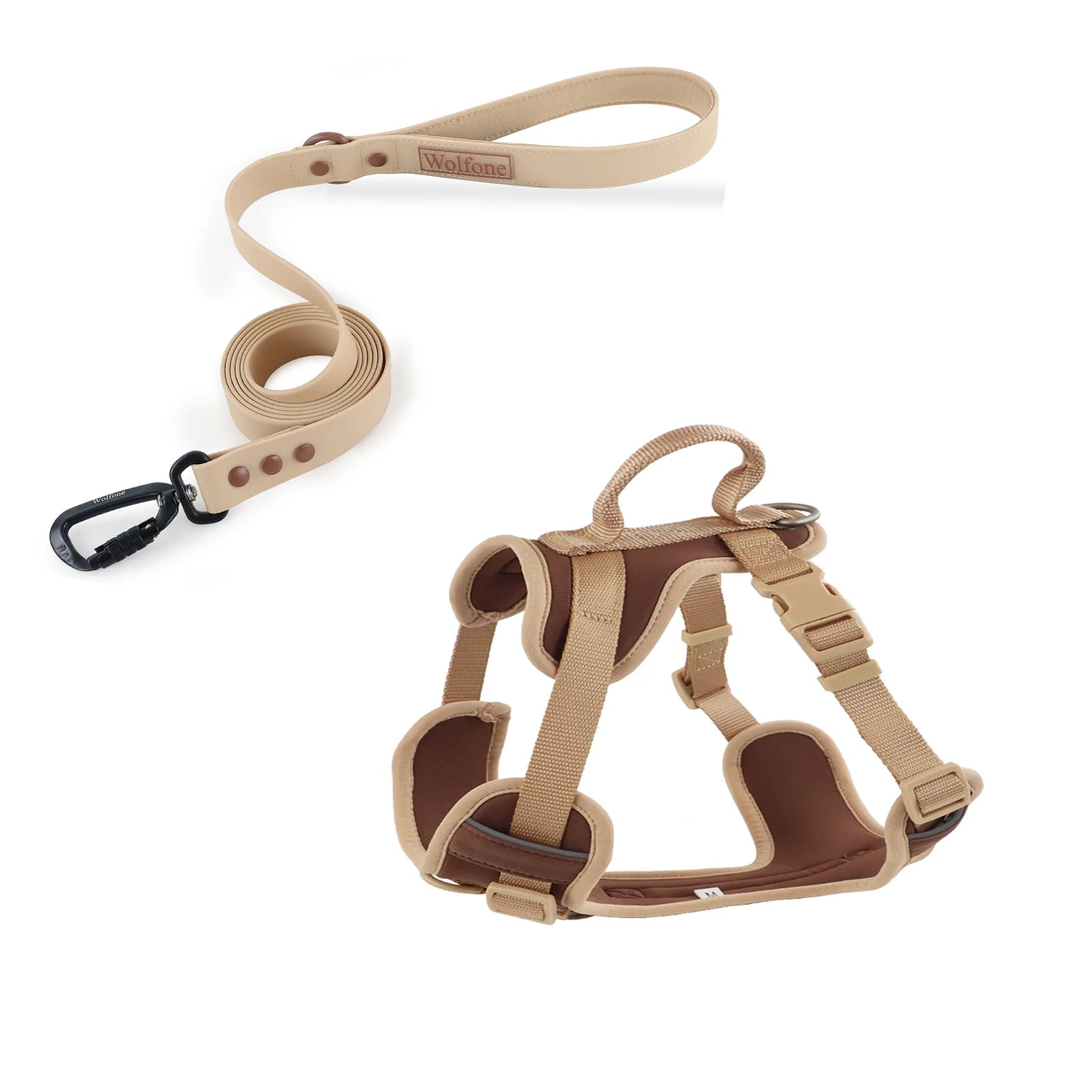 Spliced Color Luxury Dog Harness, No-Pull, Adjustable for Small & Large Dogs
