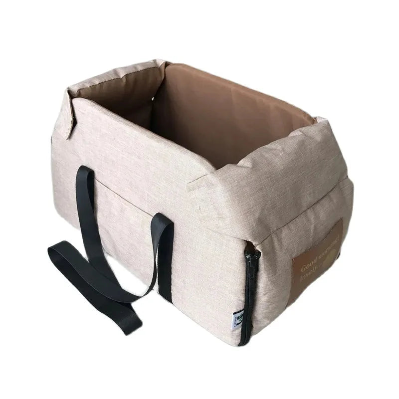 Dog Car Seat for Small Dogs – Center Console Pet Booster Seat for Safe Car Travel