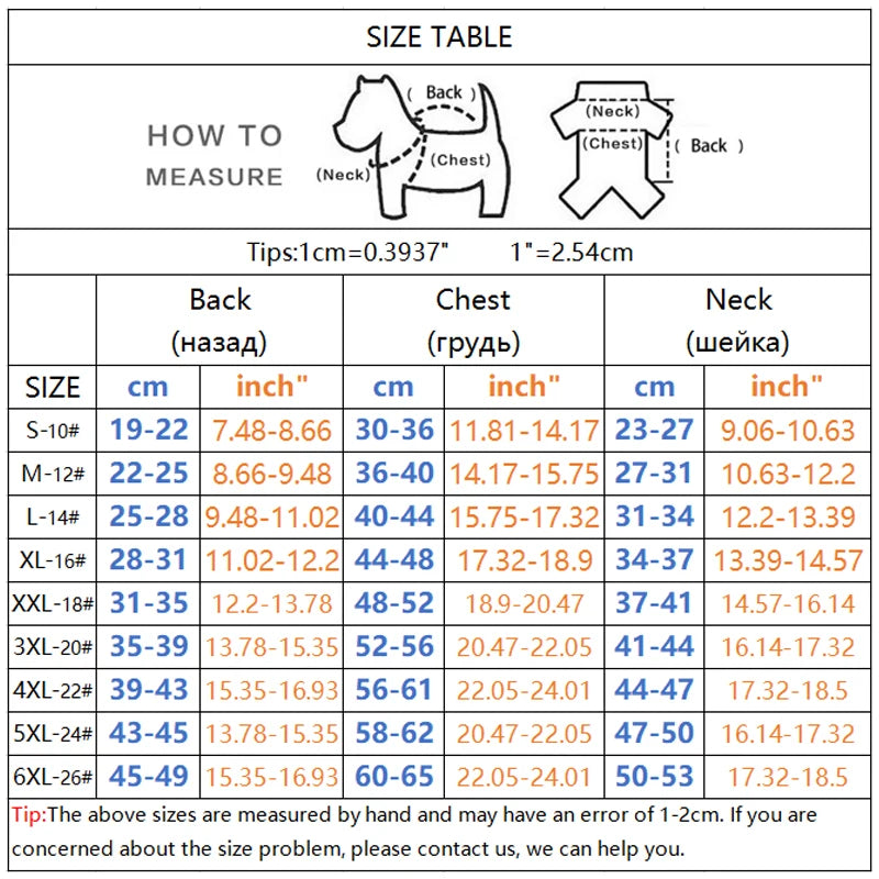 Winter Dog Jacket – Super Warm Thicker Cotton Waterproof Coat