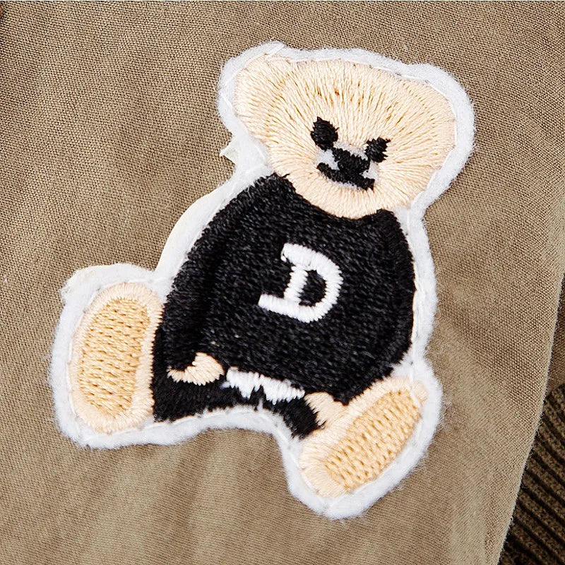 Winter Dog Down Jacket – Warm Bear Print Puppy Coat