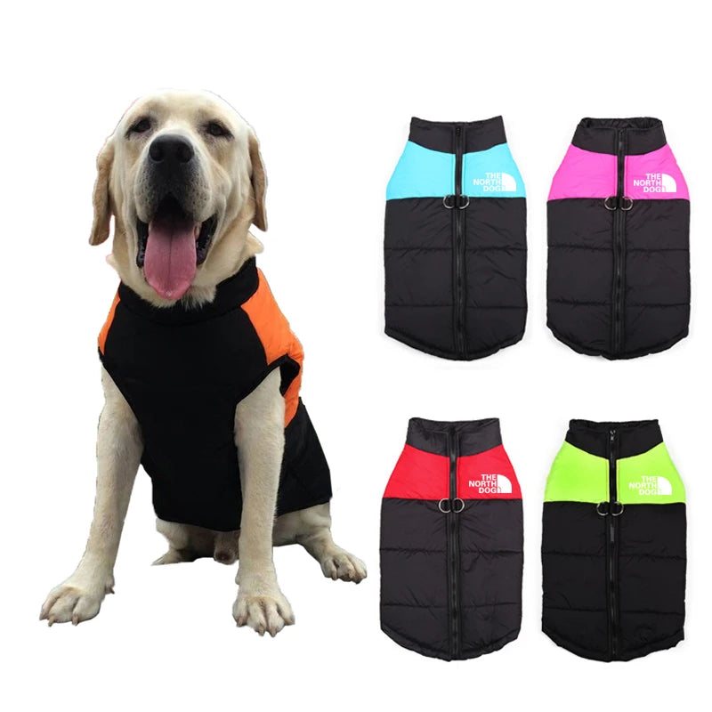 Waterproof Winter Dog Coat – Warm Vest for Small to Large Dogs (S–5XL)