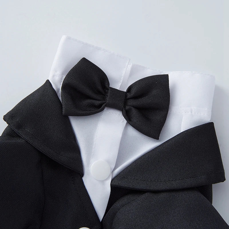 Dog Tuxedo – Formal Wedding Suit with Bow Tie for Small & Medium Dogs
