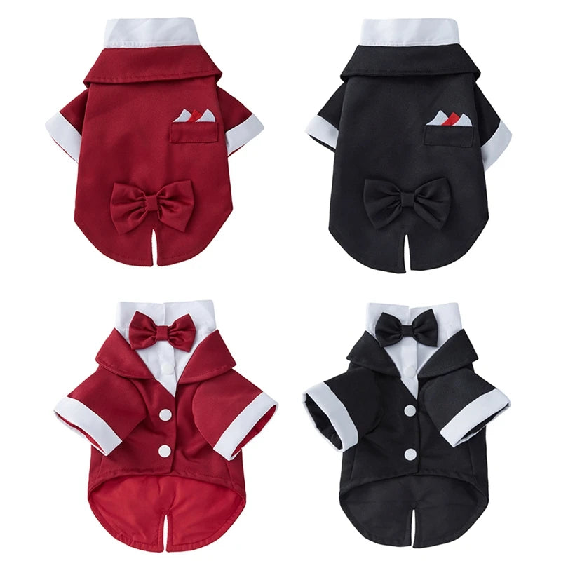 Dog Tuxedo – Formal Wedding Suit with Bow Tie for Small & Medium Dogs
