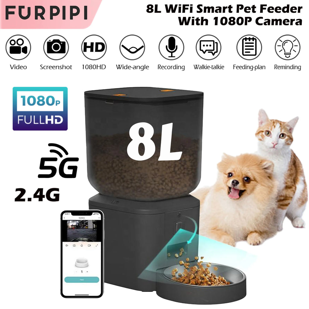 Smart Automatic Cat Feeder with Camera and App Control