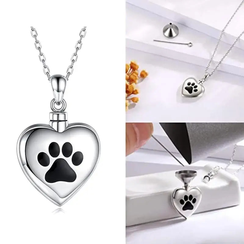 Elegant Pet Ashes Memorial Necklace