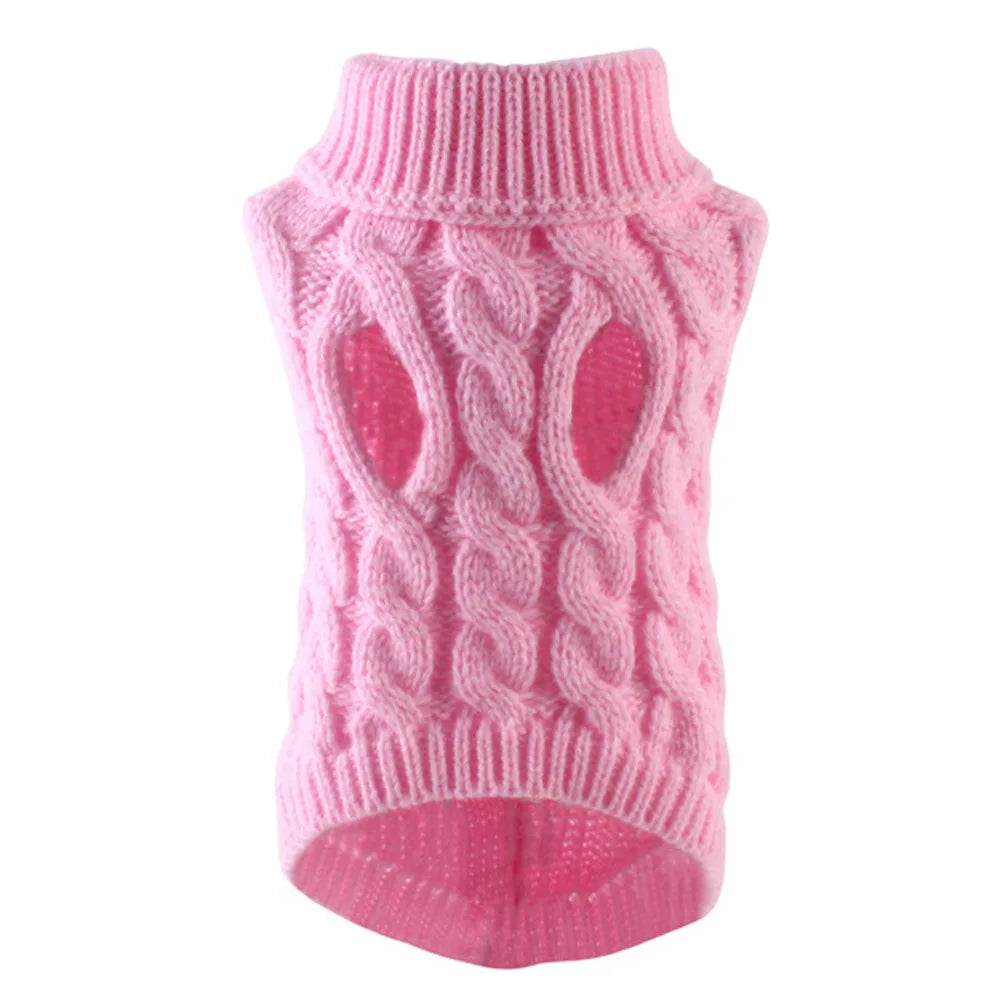 Small Dog Sweater, Autumn/Winter Knitted Warm Pet Clothes