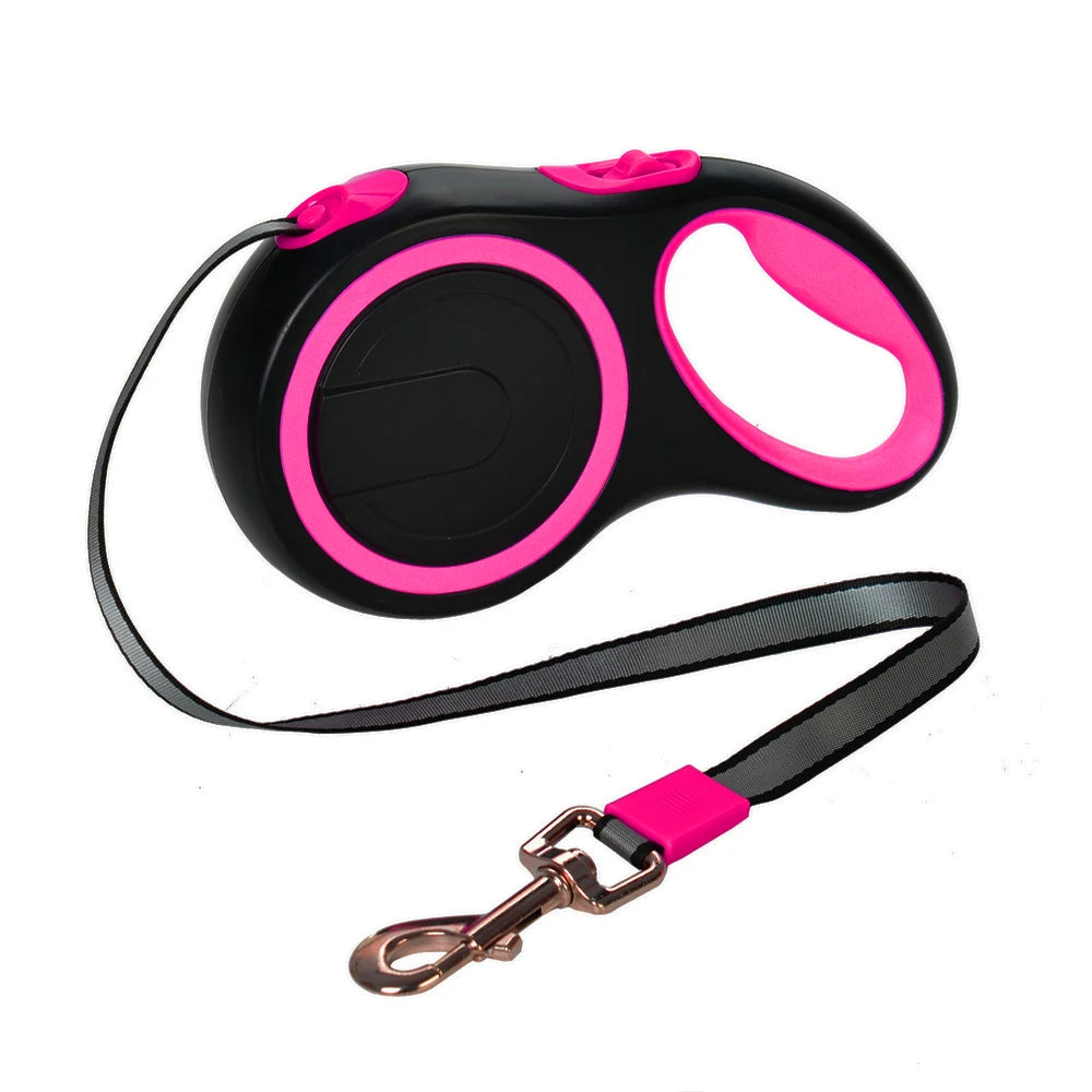 Retractable Nylon Dog Leash for Large Dogs, Strong & Durable