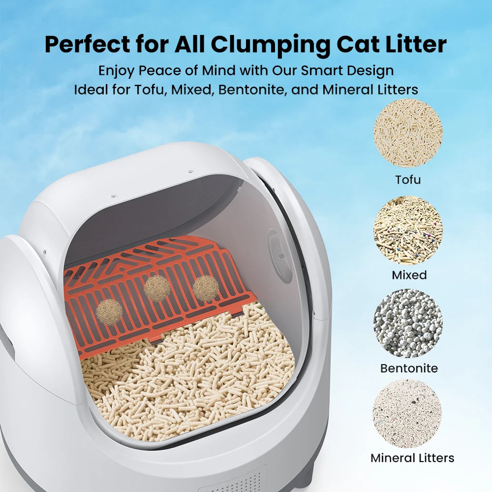 Smart Self-Cleaning Cat Litter Box with App Control