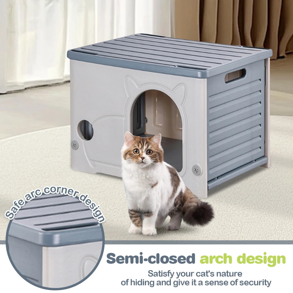 Outdoor Cat / Small Dog House – Warm, Waterproof, Portable