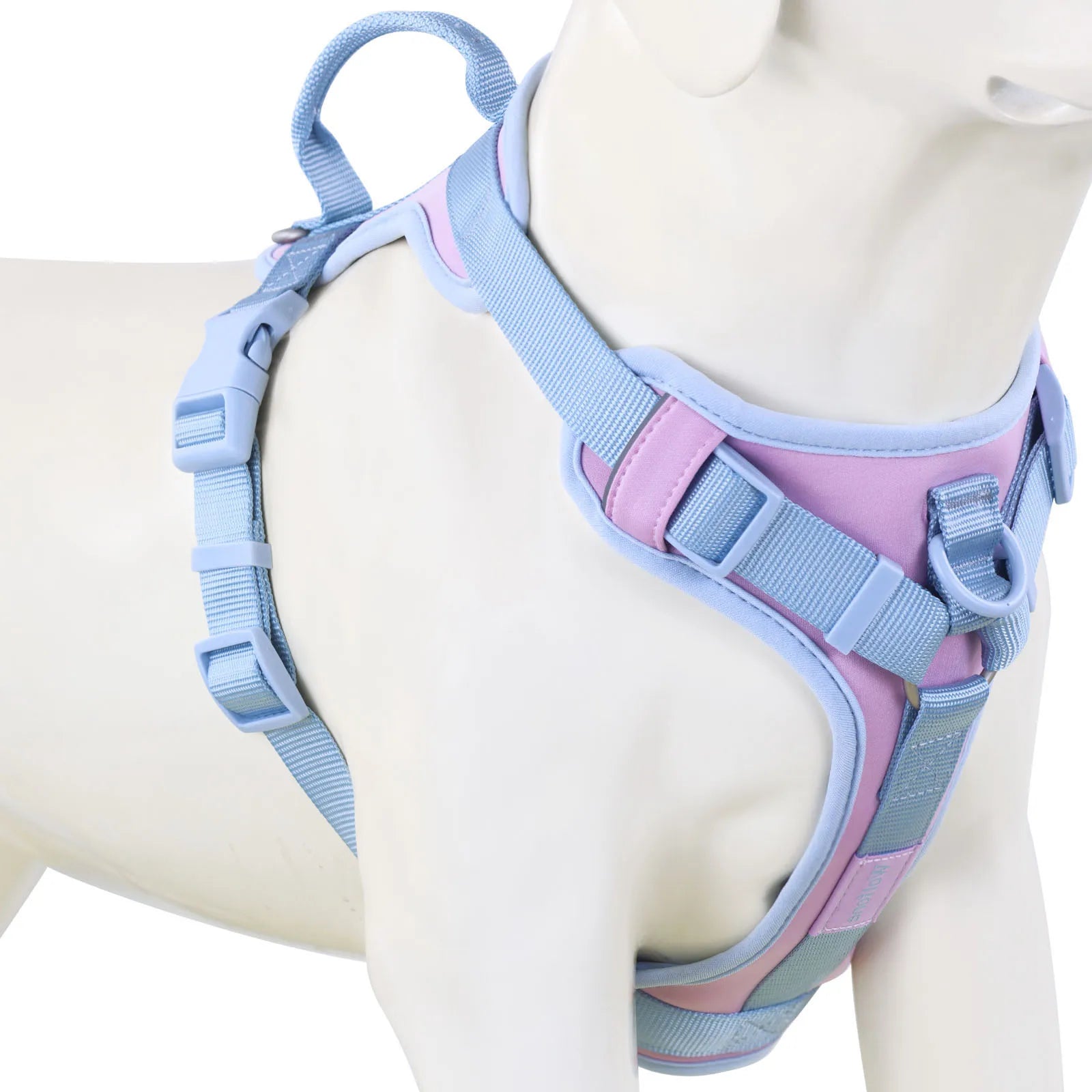Spliced Color Luxury Dog Harness, No-Pull, Adjustable for Small & Large Dogs