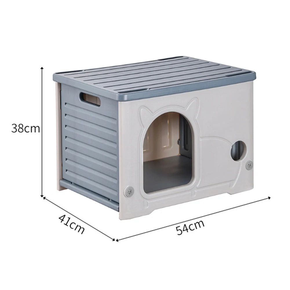 Outdoor Cat / Small Dog House – Warm, Waterproof, Portable