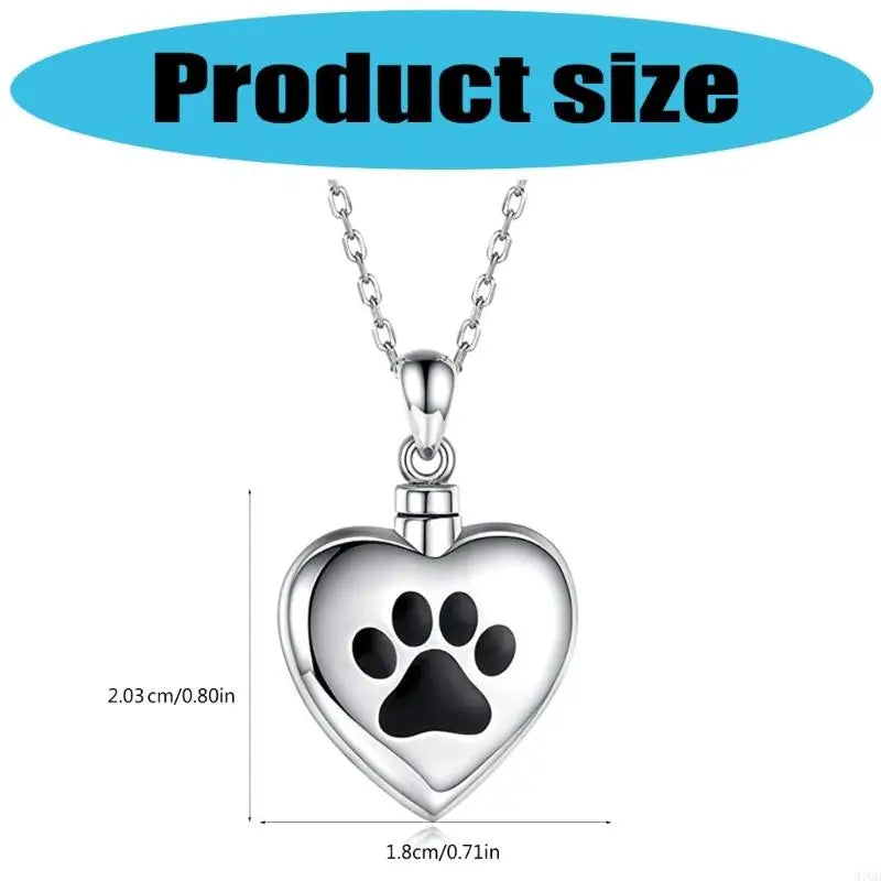 Elegant Pet Ashes Memorial Necklace