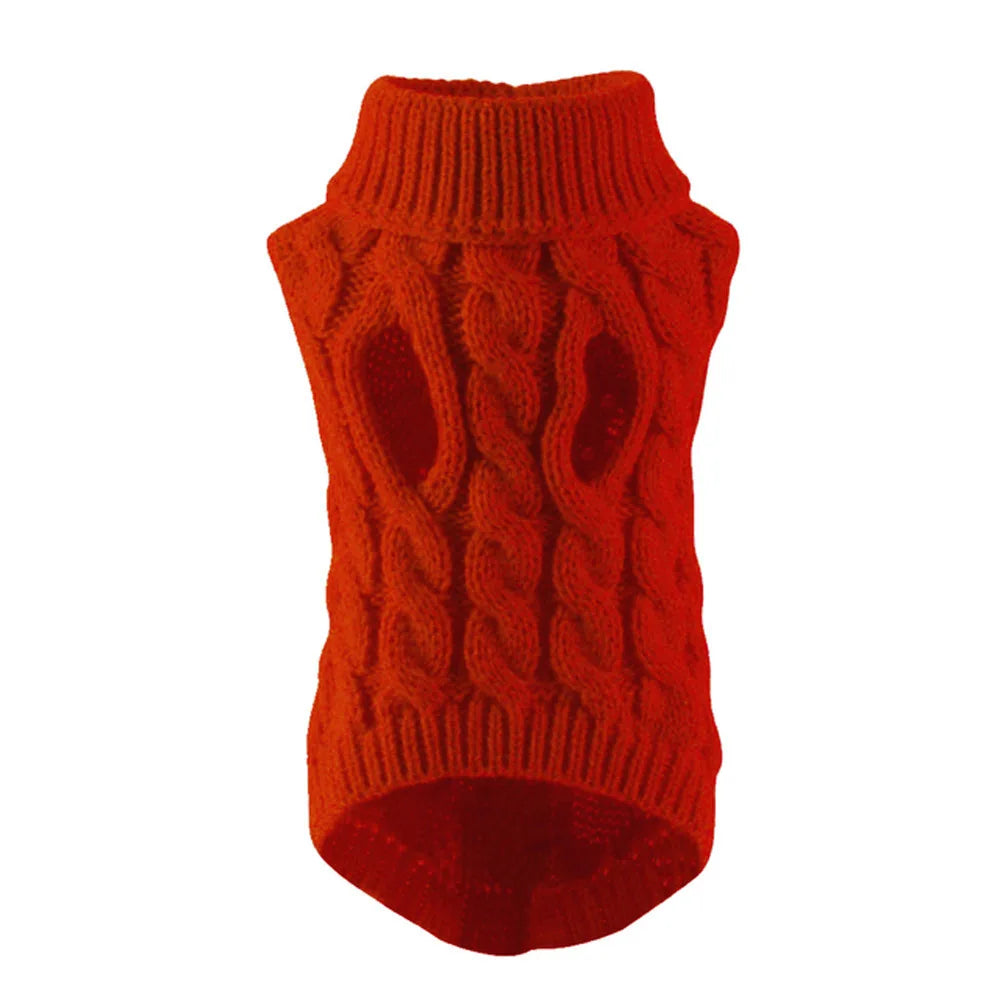 Small Dog Sweater, Autumn/Winter Knitted Warm Pet Clothes