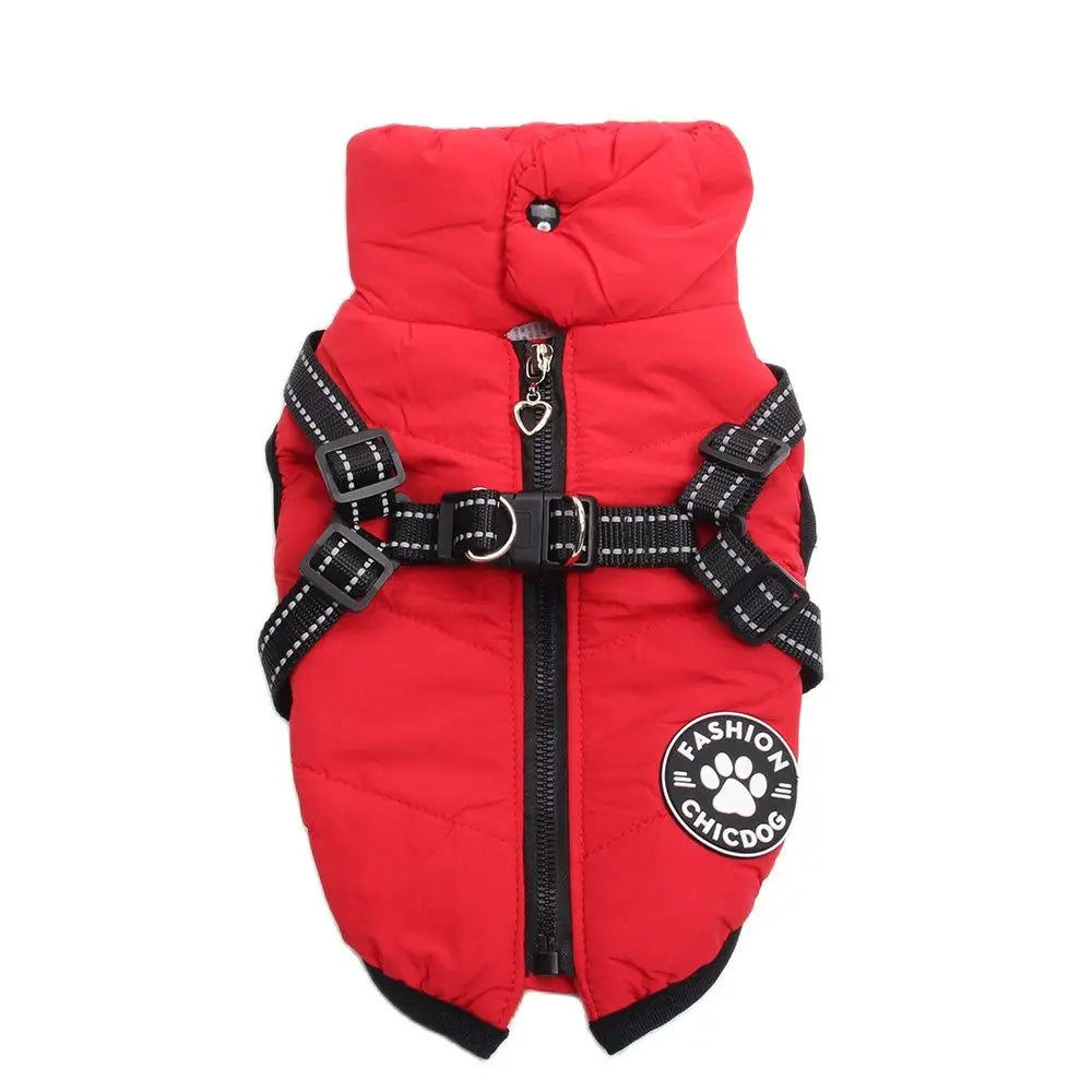 Dog & Cat Zipper Hoodie Vest, Warm Pet Clothes, 4 Colors