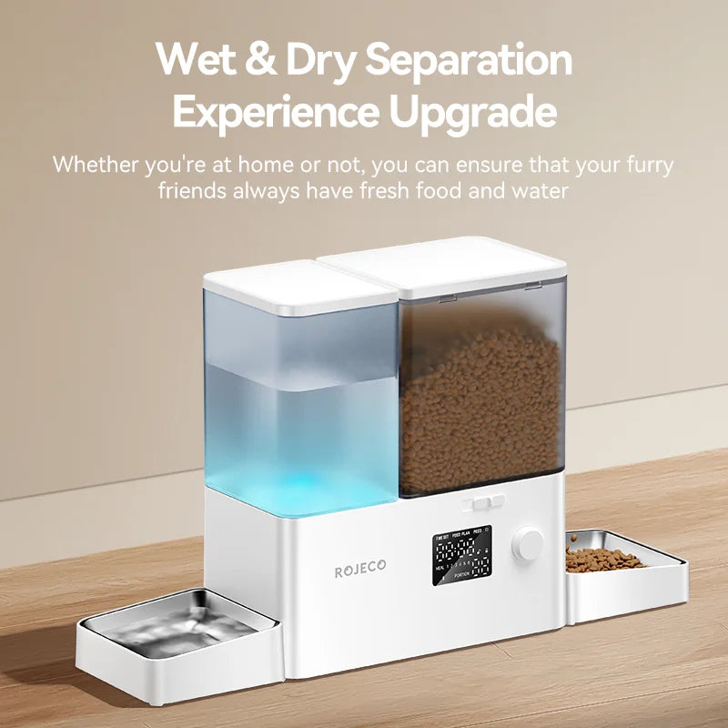 Smart Pet Feeder with Camera – 5L Auto Food Dispenser for Cats, Voice Recorder