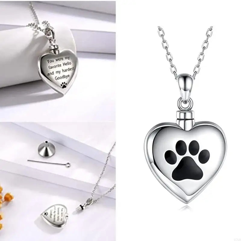 Elegant Pet Ashes Memorial Necklace