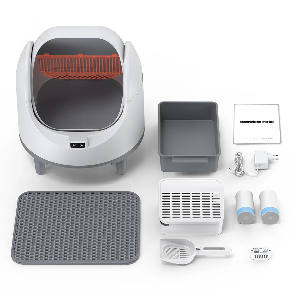Smart Self-Cleaning Cat Litter Box with App Control