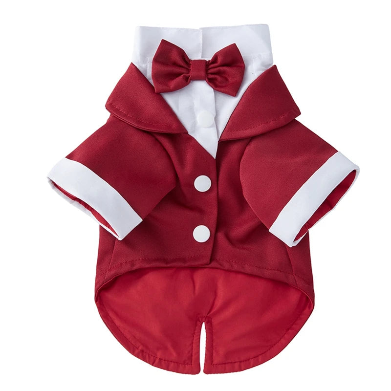 Dog Tuxedo – Formal Wedding Suit with Bow Tie for Small & Medium Dogs