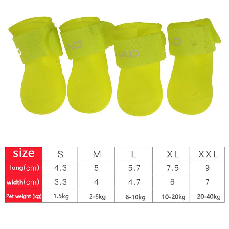 Pet Rain Shoes, Small to Large Dogs & Cats, Outdoor Boots