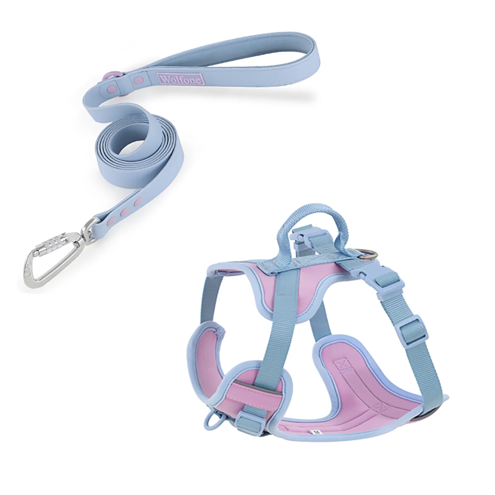 Spliced Color Luxury Dog Harness, No-Pull, Adjustable for Small & Large Dogs