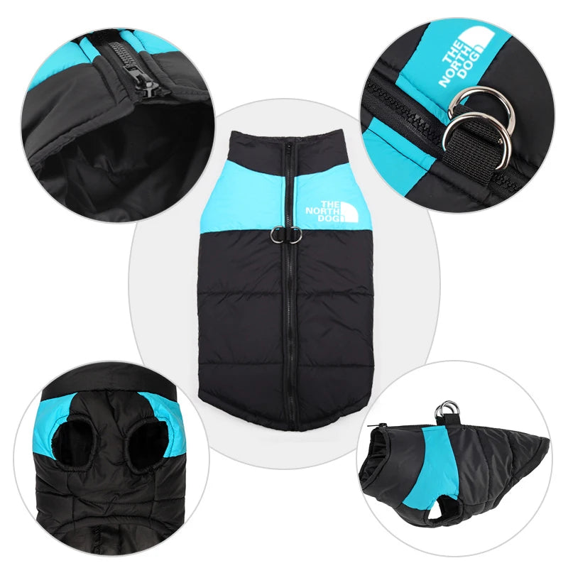 Waterproof Winter Dog Coat – Warm Vest for Small to Large Dogs (S–5XL)