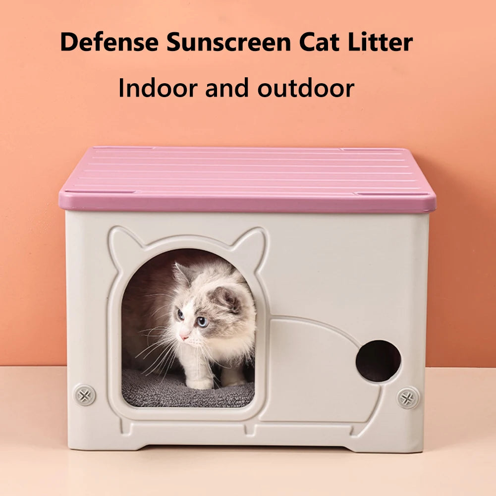 Outdoor Cat / Small Dog House – Warm, Waterproof, Portable