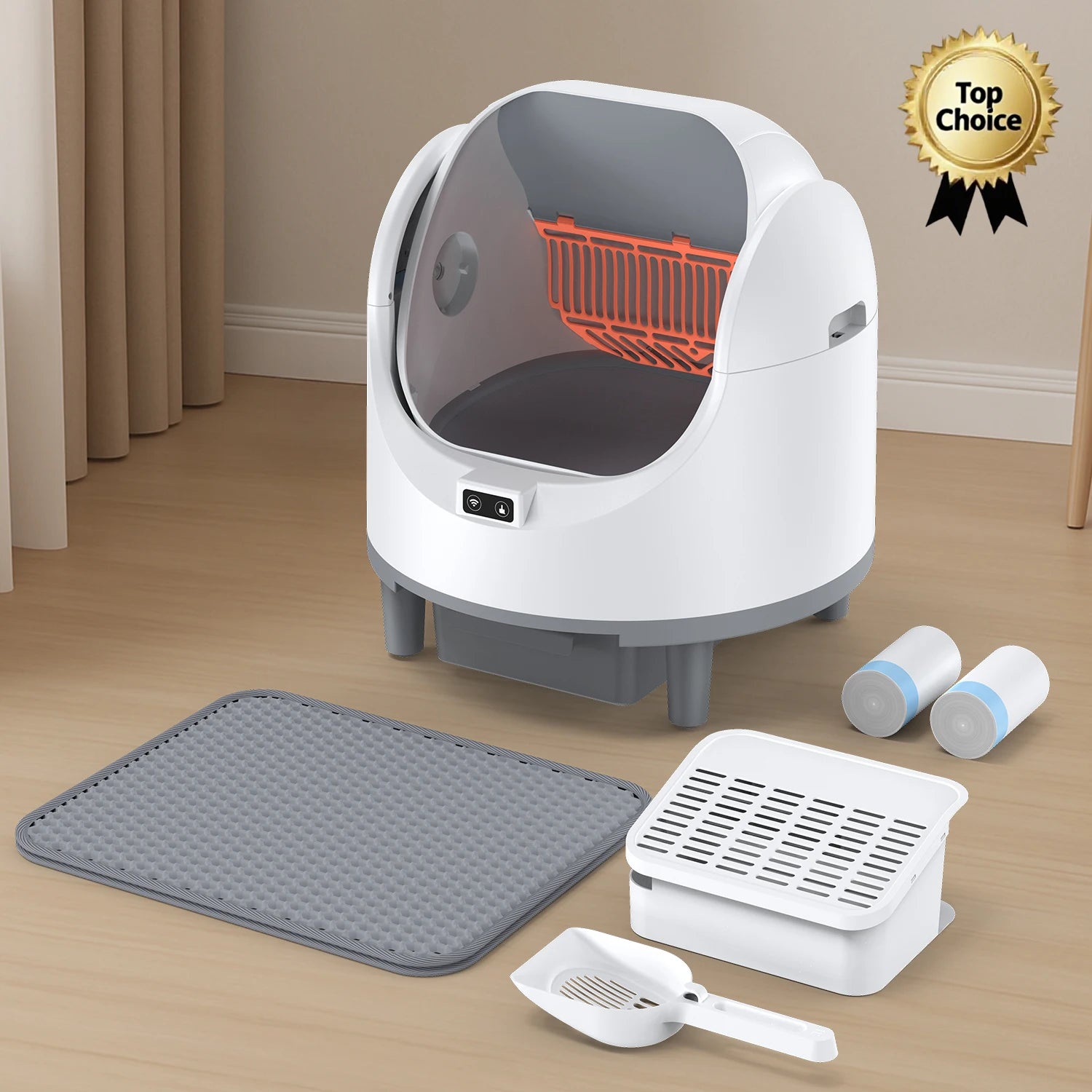 Smart Self-Cleaning Cat Litter Box with App Control