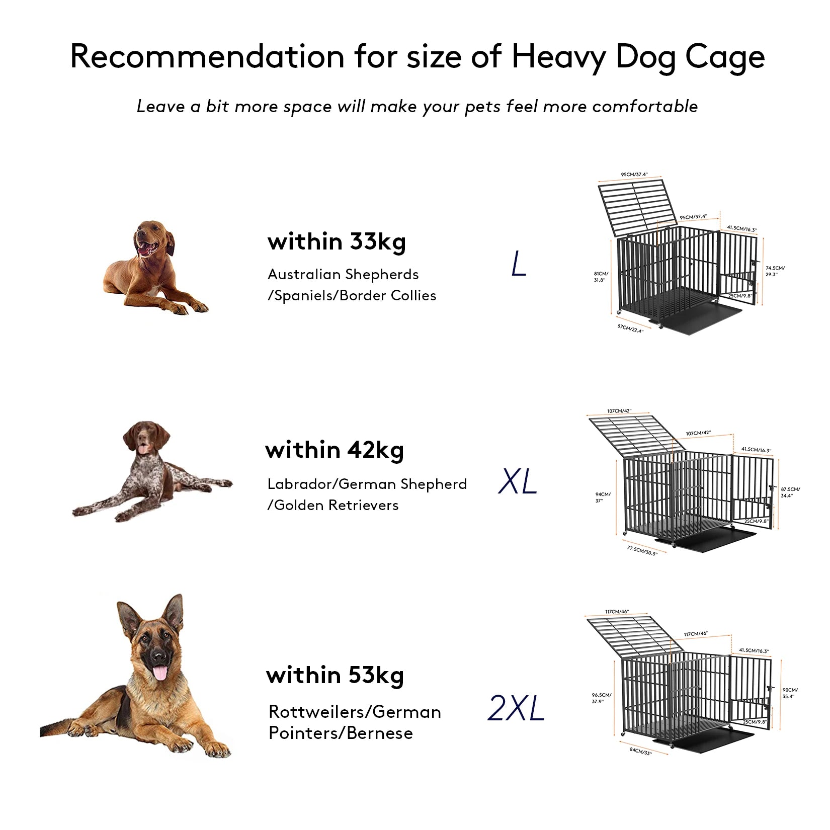 Heavy Duty Dog Crate / Kennel Cage Playpen
