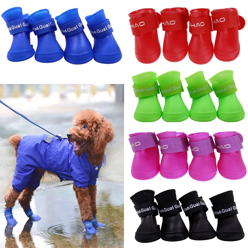 Pet Rain Shoes, Small to Large Dogs & Cats, Outdoor Boots