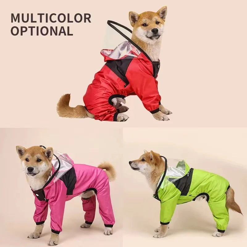 Dog Face Raincoat for Dogs, Protective & Comfortable
