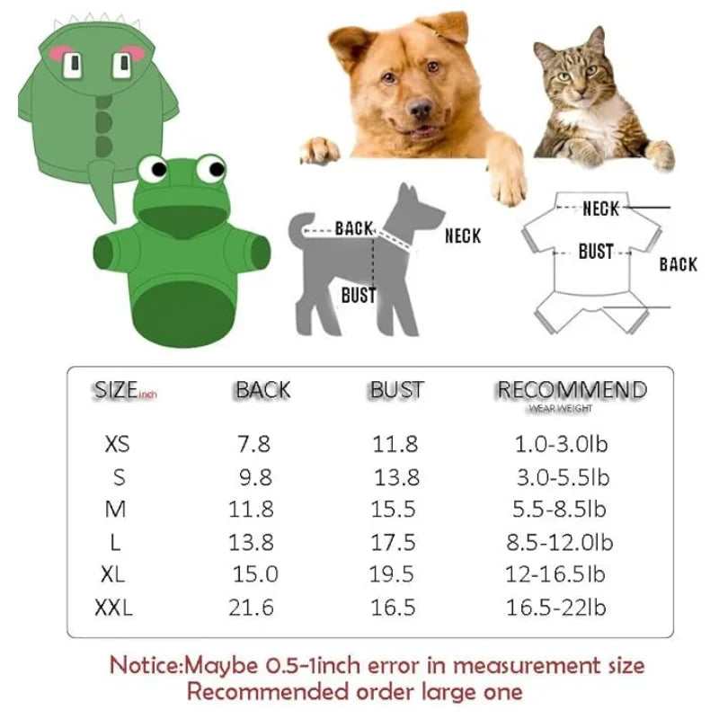 Pet Hoodie – Warm Sweater for Cats & Small Dogs