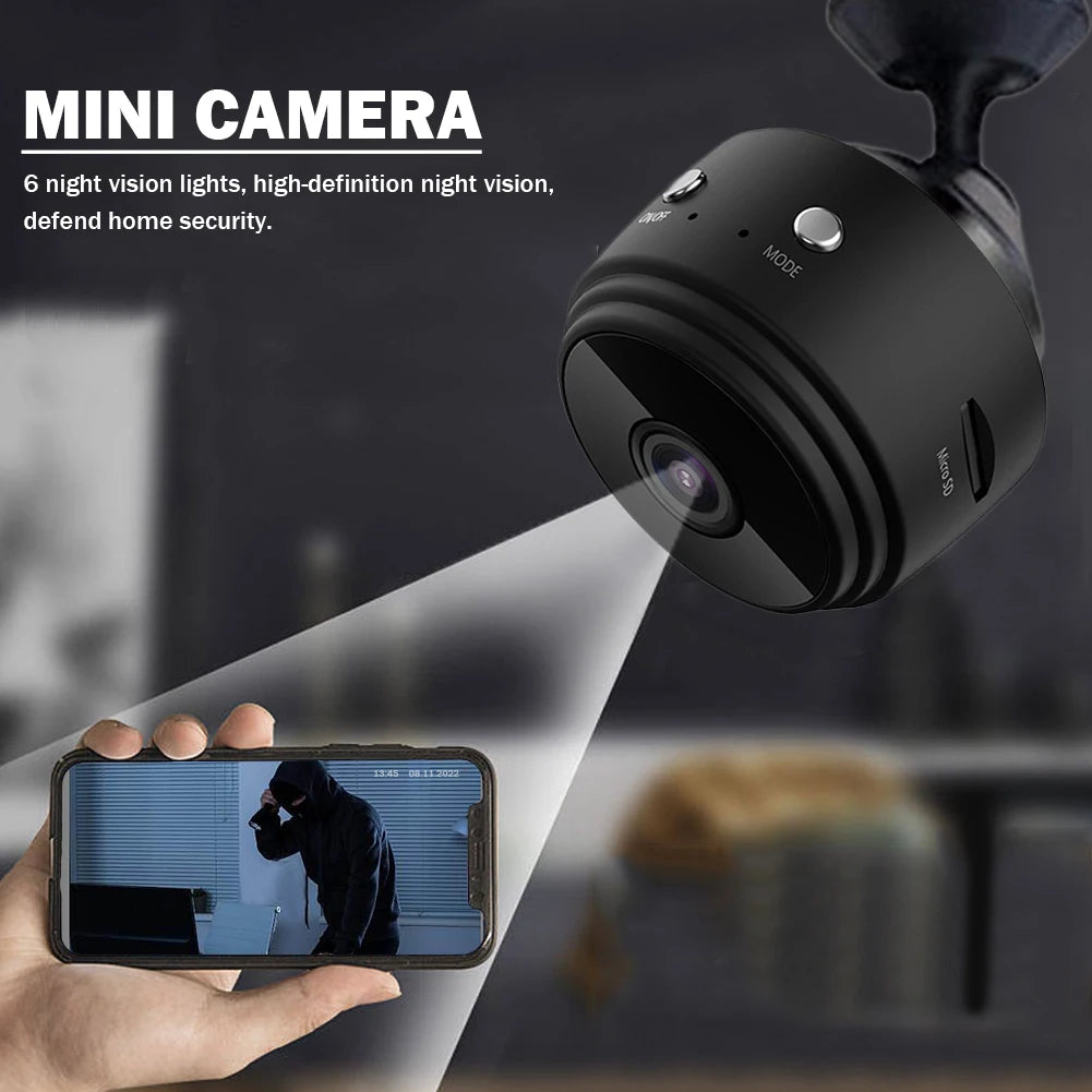 Wireless HD 1080P Camera with Two-Way Audio, Night Vision, and Video Recording