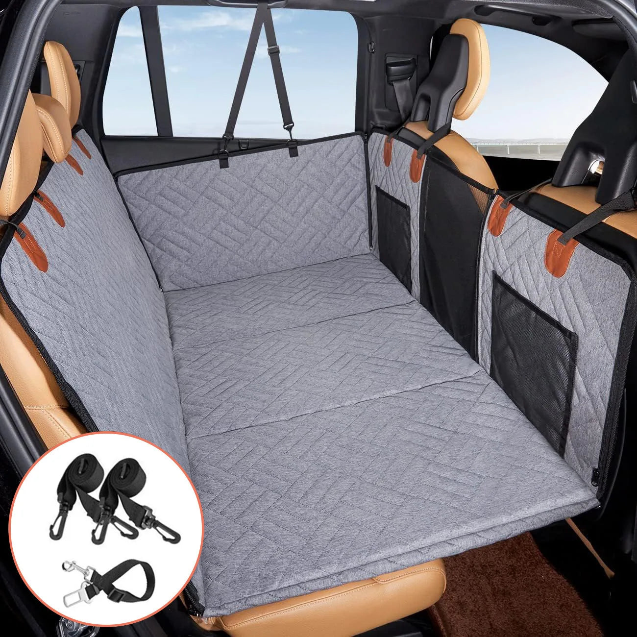 Removable Dog Car Mat – Waterproof Scratch-Proof Pet Hammock